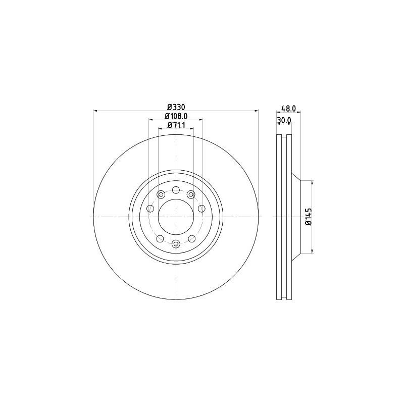 Disque de frein à l'unité MINTEX