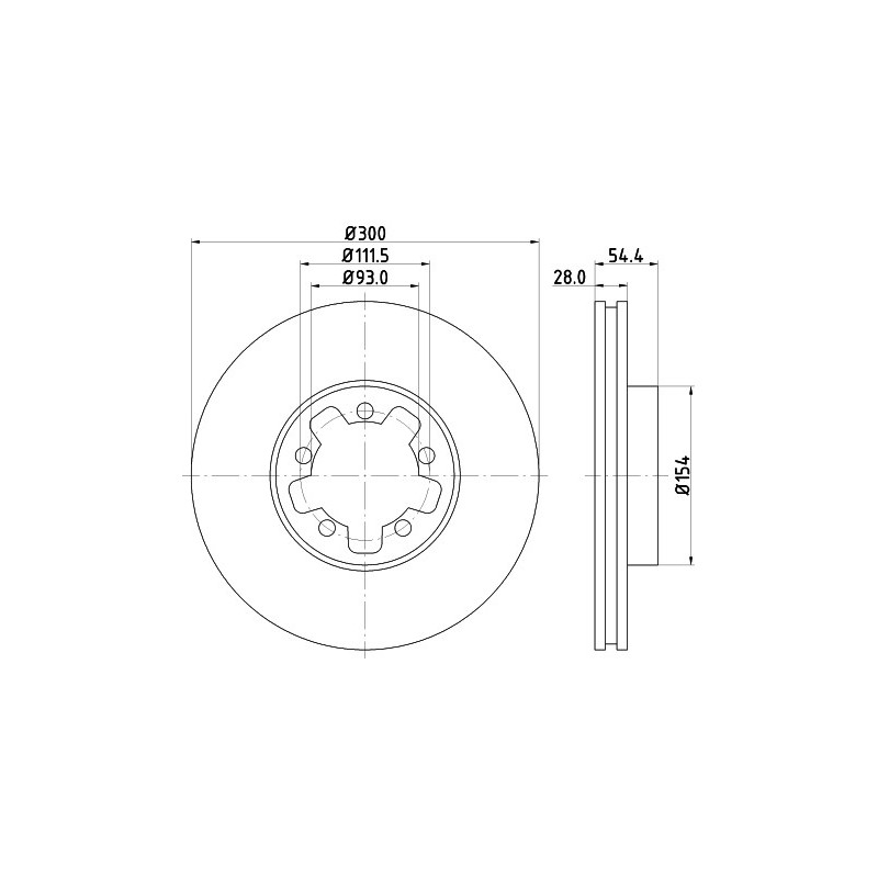 Jeu de 2 disques de frein MINTEX