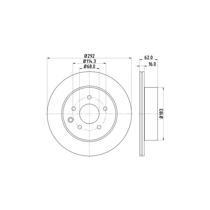 Jeu de 2 disques de frein MINTEX