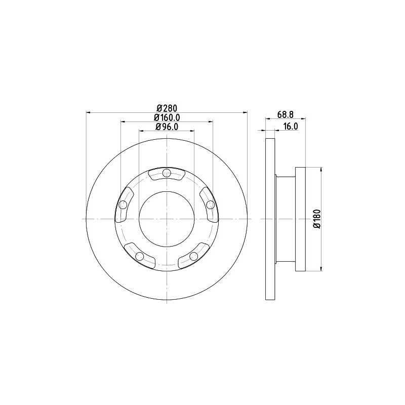 Disque de frein à l'unité MINTEX