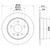 Jeu de 2 disques de frein MINTEX