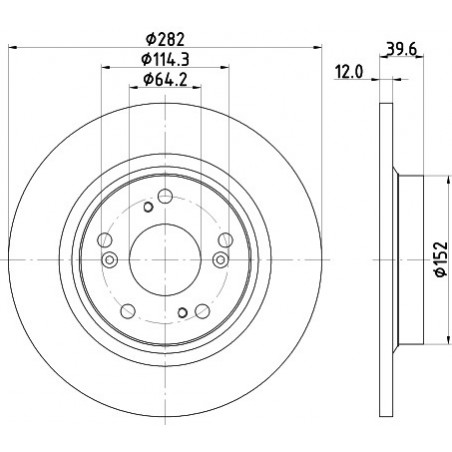 Jeu de 2 disques de frein...