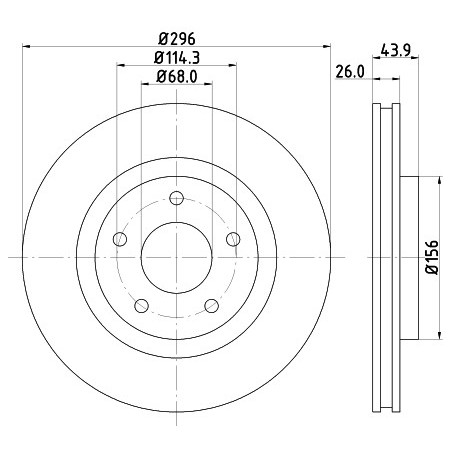Jeu de 2 disques de frein...