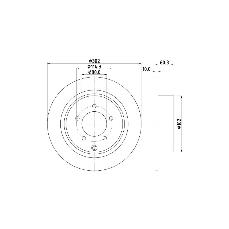 Jeu de 2 disques de frein MINTEX