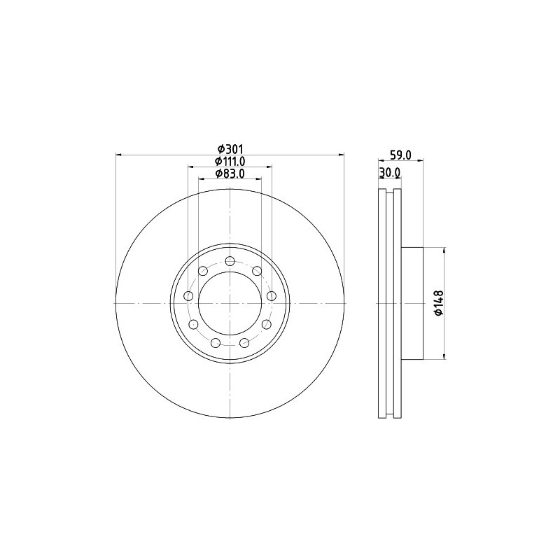 Disque de frein à l'unité MINTEX