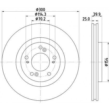 Jeu de 2 disques de frein...