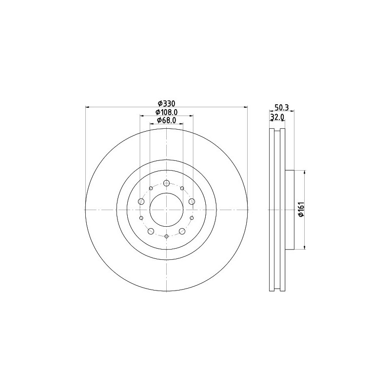 Disque de frein à l'unité MINTEX