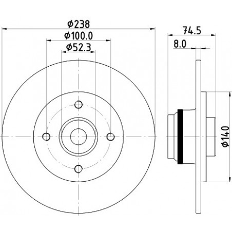 Disque de frein à l'unité...