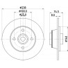 Disque de frein à l'unité MINTEX