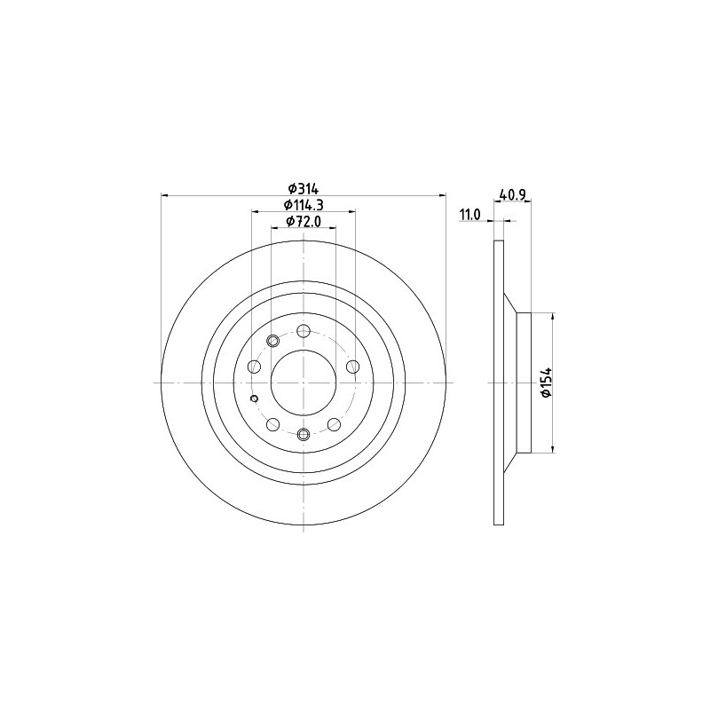 Jeu de 2 disques de frein MINTEX