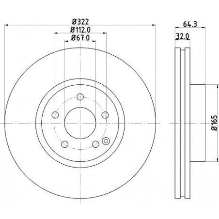 Disque de frein à l'unité...