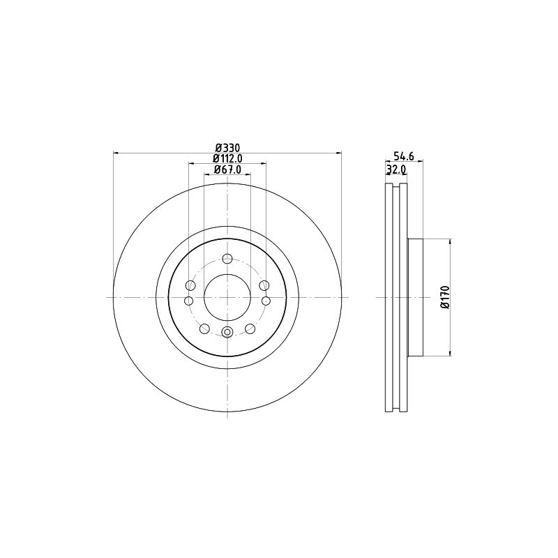 Disque de frein à l'unité MINTEX