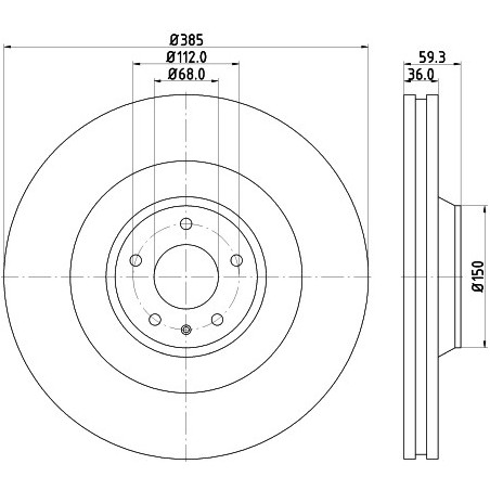 Jeu de 2 disques de frein...