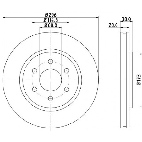 Jeu de 2 disques de frein...