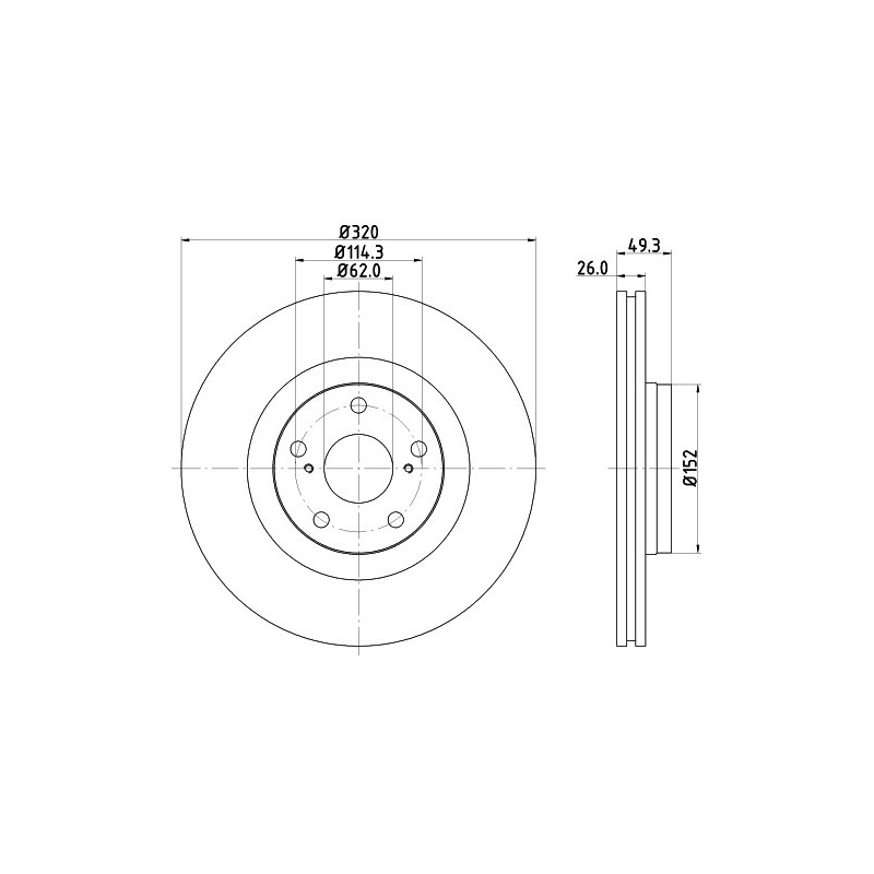 Disque de frein à l'unité MINTEX