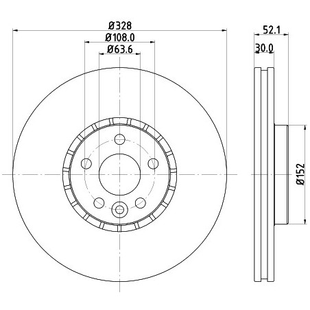 Disque de frein à l'unité...