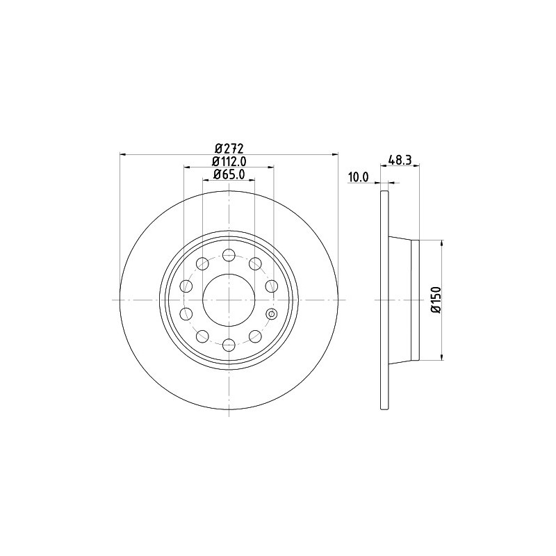 Jeu de 2 disques de frein MINTEX