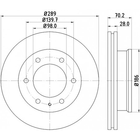 Jeu de 2 disques de frein...