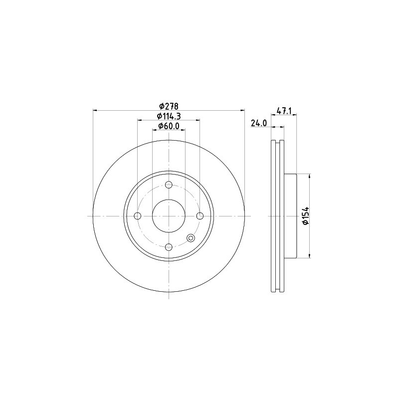 Jeu de 2 disques de frein MINTEX