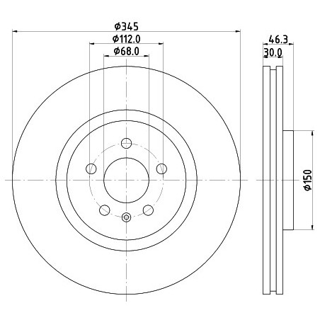 Disque de frein à l'unité MINTEX