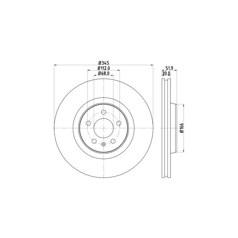 Disque de frein à l'unité MINTEX
