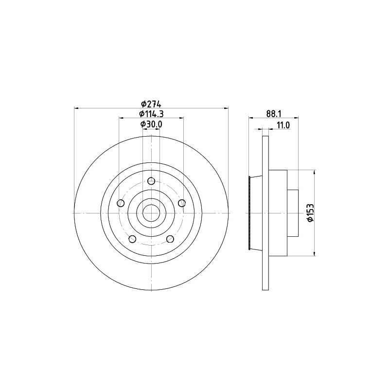 Disque de frein à l'unité MINTEX