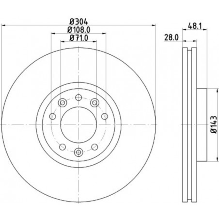 Jeu de 2 disques de frein...