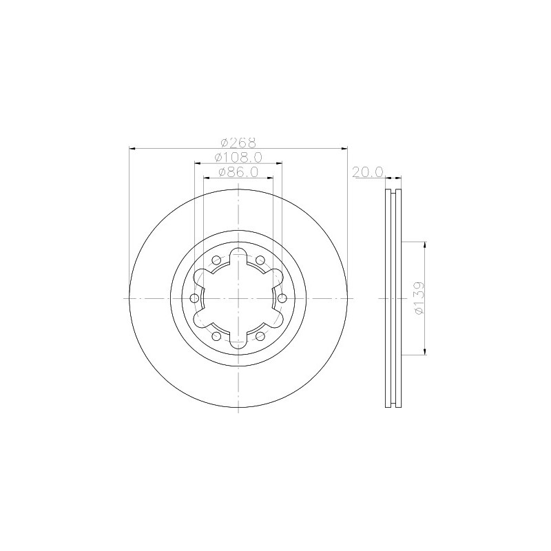 Disque de frein à l'unité MINTEX