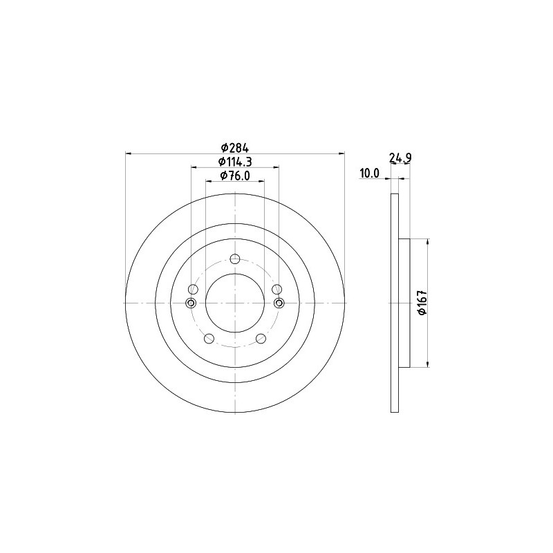 Jeu de 2 disques de frein MINTEX