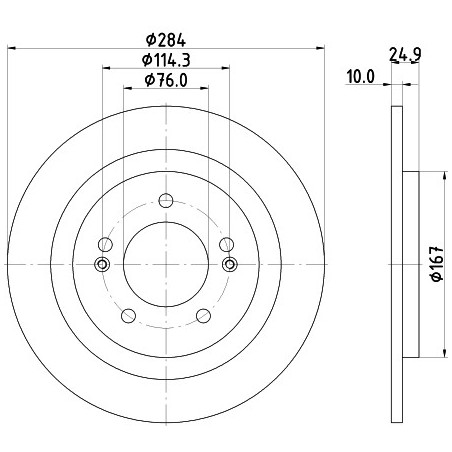 Jeu de 2 disques de frein...