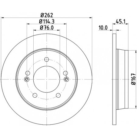 Jeu de 2 disques de frein...