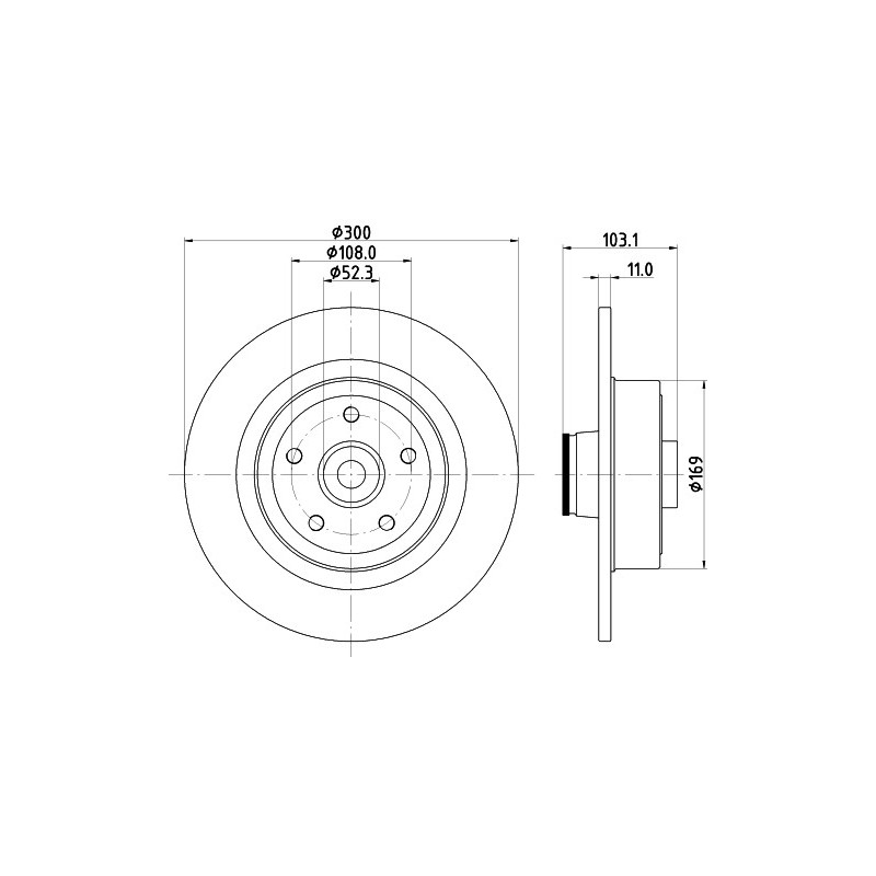 Disque de frein à l'unité MINTEX
