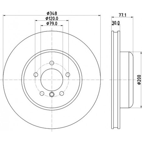 Jeu de 2 disques de frein...