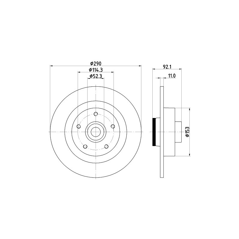 Disque de frein à l'unité MINTEX