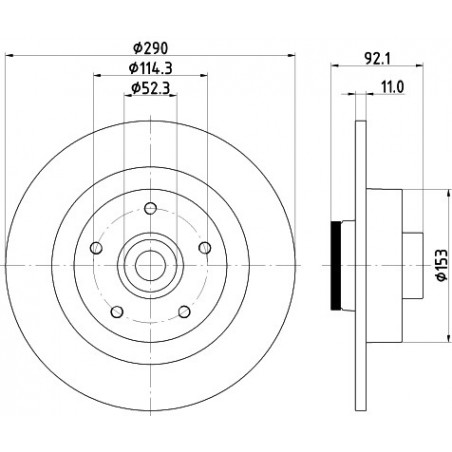 Disque de frein à l'unité MINTEX