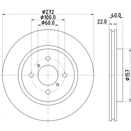 Jeu de 2 disques de frein...