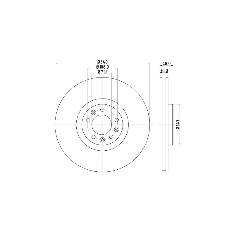 Disque de frein à l'unité MINTEX