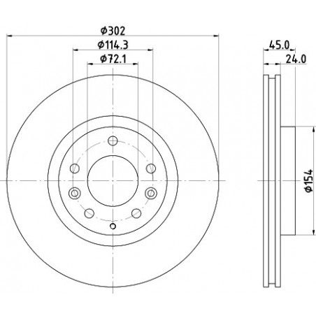 Jeu de 2 disques de frein...