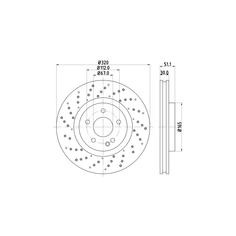 Jeu de 2 disques de frein MINTEX