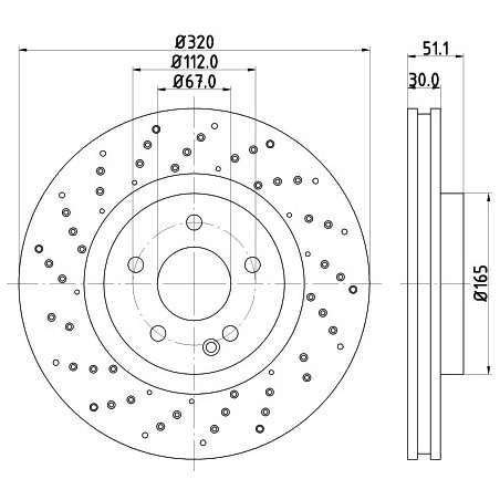 Jeu de 2 disques de frein...