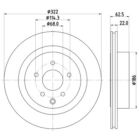 Jeu de 2 disques de frein...