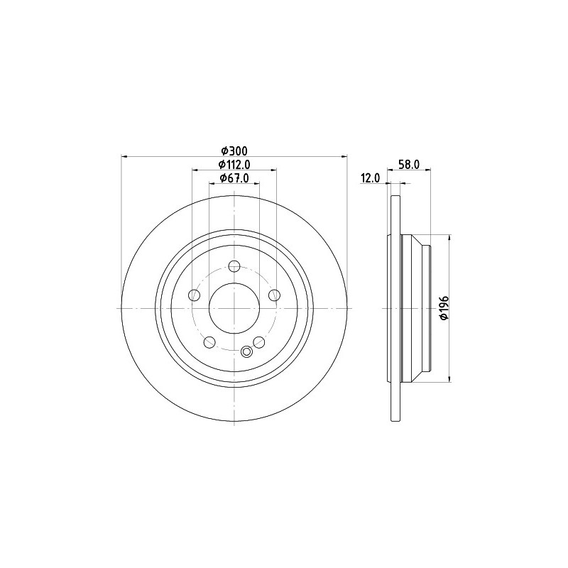 Jeu de 2 disques de frein MINTEX