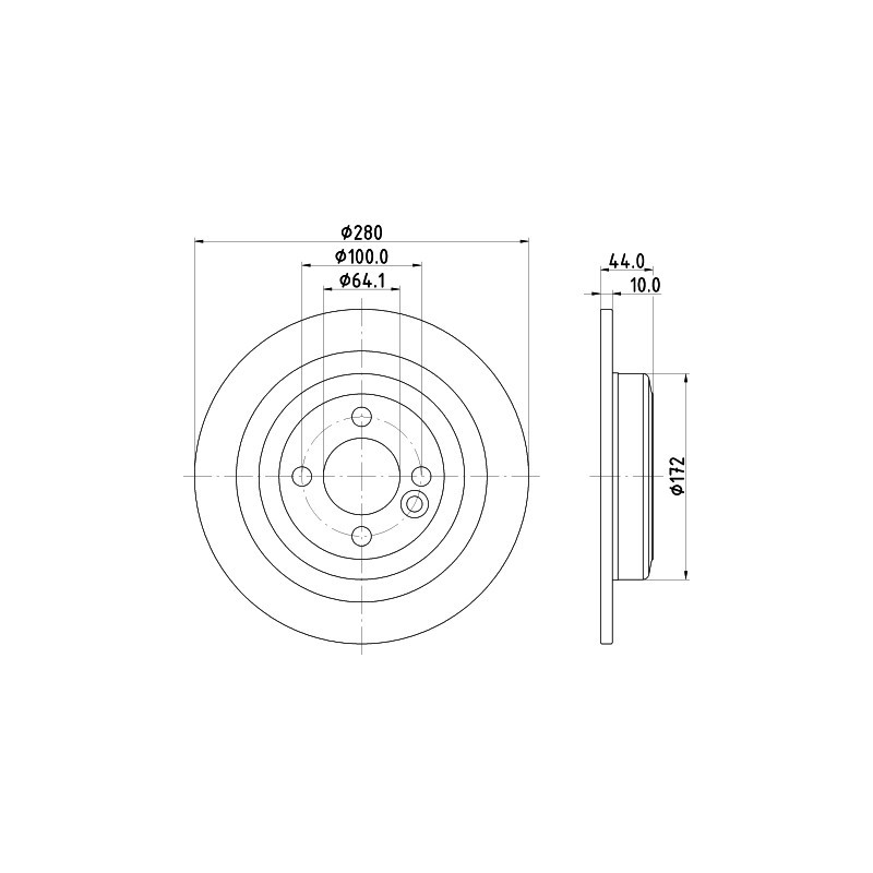 Jeu de 2 disques de frein MINTEX