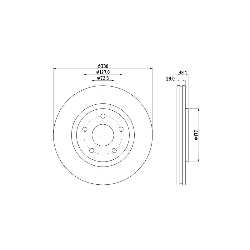 Disque de frein à l'unité MINTEX