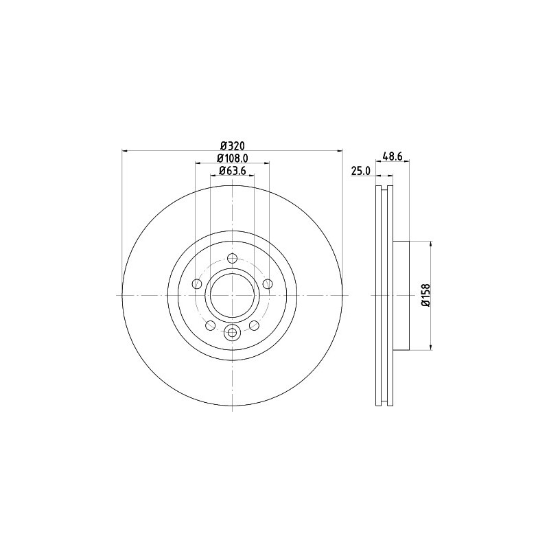 Jeu de 2 disques de frein MINTEX