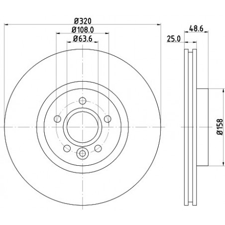 Jeu de 2 disques de frein...