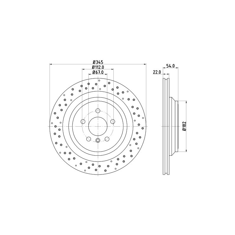 Jeu de 2 disques de frein MINTEX