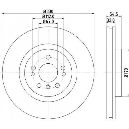 Disque de frein à l'unité...