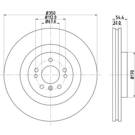 Disque de frein à l'unité...