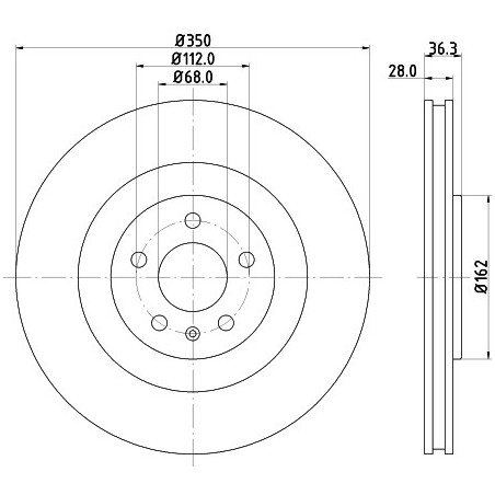 Disque de frein à l'unité...